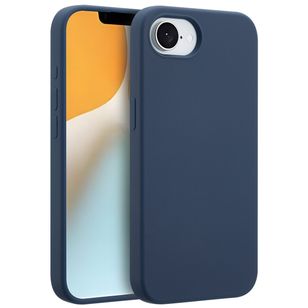 Accezz Liquid Silicone Backcover met MagSafe iPhone 16e - Donkerblauw