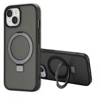 Accezz Ring Stand Backcover met MagSafe Apple iPhone 15 - Zwart