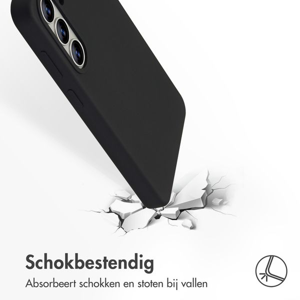 Accezz Liquid Silicone Backcover met MagSafe Samsung Galaxy S26 Plus - Zwart