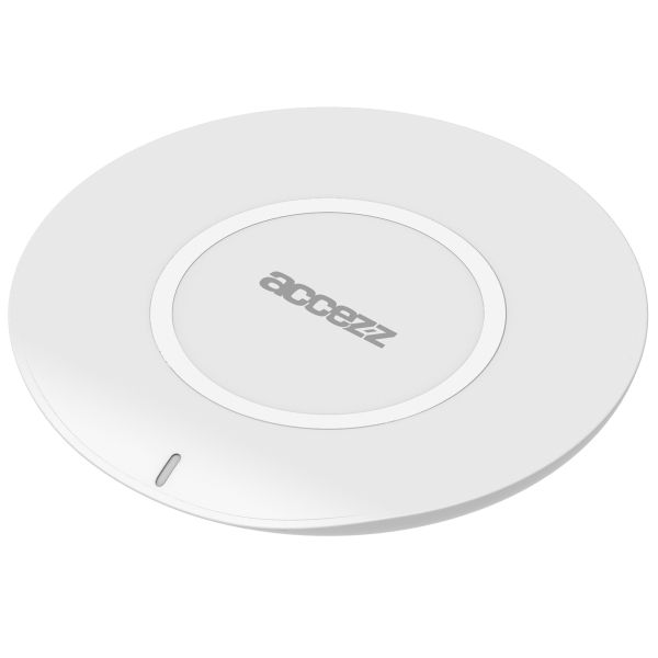 Accezz Qi Soft Touch Wireless Charger - Draadloze oplader - 10 Watt - Wit