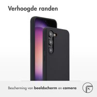 Accezz Liquid Silicone Backcover Samsung Galaxy S23 - Zwart