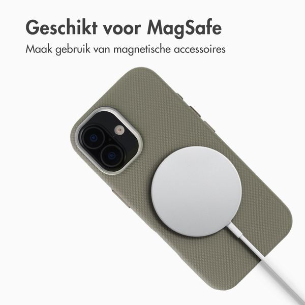Accezz Mesh Backcover met MagSafe Apple iPhone 17 - Donkergrijs