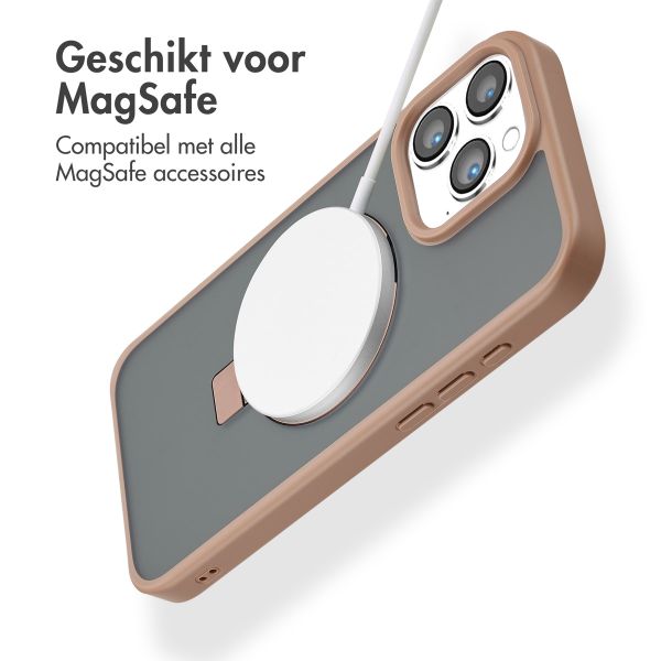 Accezz Ring Stand Backcover met MagSafe iPhone 16 Pro Max - Brown