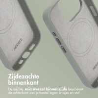 Accezz MagSafe Leather Backcover Apple iPhone 15 Pro - Light Grey