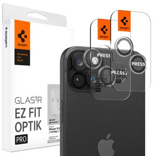 Spigen GLAStR EZ Fit Optik Pro Camera Protector 2 Pack Apple iPhone 15 / 15 Plus - Crystal Clear