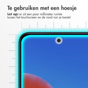 Accezz Gehard Glas Screenprotector voor de Xiaomi Redmi 12 - Transparant