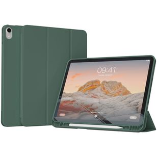 Accezz Smart Silicone Bookcase iPad 11 (2025) 11 inch / iPad 10 (2022) 10.9 inch - Donkergroen