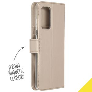 Accezz Wallet Softcase Bookcase Samsung Galaxy A72 - Goud