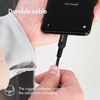 Accezz Wall Charger met USB-C naar USB-C kabel - Oplader - 20 Watt - 1 meter - Zwart