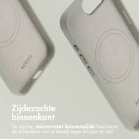 Accezz MagSafe Leather Backcover Apple iPhone 16e - Lichtgrijs
