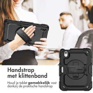 Accezz Rugged Backcover met schouderstrap iPad Mini 7 (2024) / iPad Mini 6 (2021) - Zwart