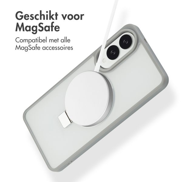 Accezz Ring Stand Backcover met MagSafe Samsung Galaxy S25 Edge - Grey