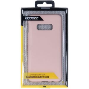 Accezz Liquid Silicone Backcover Samsung Galaxy S10e - Roze