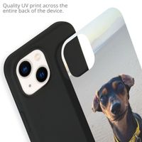Ontwerp je eigen Apple iPhone 14 gel hoesje - Zwart