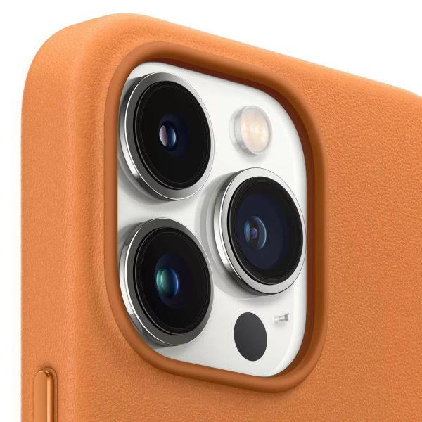 Apple Leather Backcover MagSafe Apple iPhone 13 Pro - Golden Brown