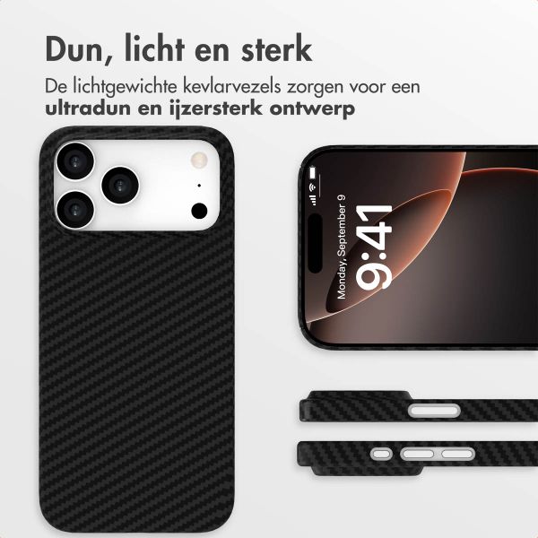 Accezz MagSafe Kevlar Backcover Apple iPhone 17 Pro - Black