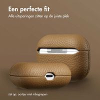 Accezz Echt Leren Case  Apple Airpods Pro - Taupe