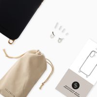 Selencia Rivièra MagSafe Backcover met afneembare haakjes Apple iPhone 14 / 13 - Velvet Black
