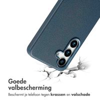 Accezz MagSafe Leather Backcover Samsung Galaxy S25 Plus - Nightfall Blue