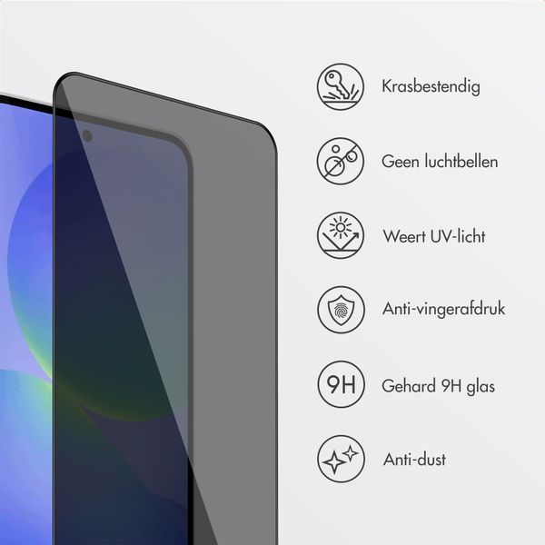 Accezz Gehard Glas Privacy Screenprotector + Applicator Samsung Galaxy A36