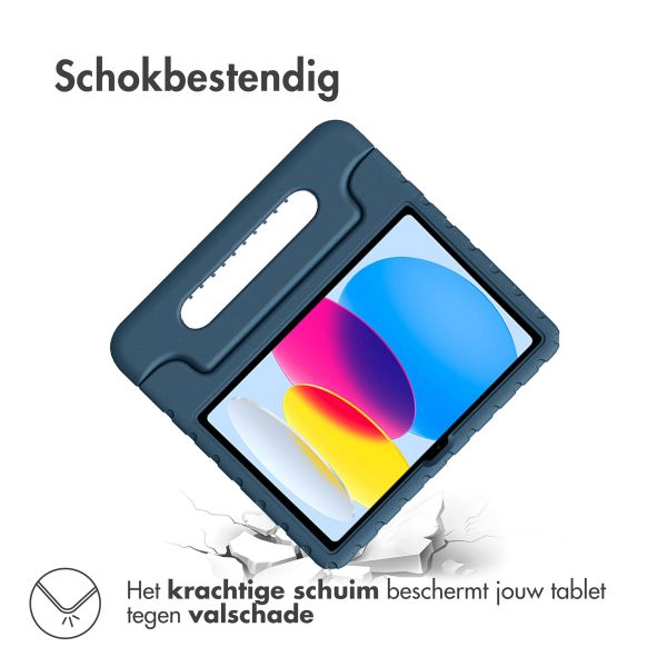 Accezz Kidsproof Backcover met handvat iPad 11 (2025) 11 inch / iPad 10 (2022) 10.9 inch - Donkerblauw