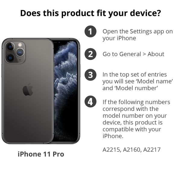 Accezz Liquid Silicone Backcover Apple iPhone 11 Pro - Zwart
