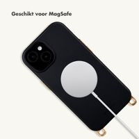 Selencia Rivièra MagSafe Backcover met afneembare haakjes Apple iPhone 15 - Velvet Black