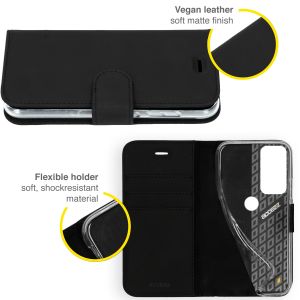 Accezz Wallet Softcase Bookcase Motorola Moto G60 - Zwart