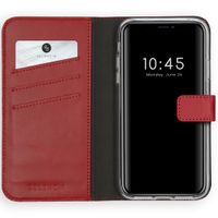 Selencia Echt Leren Bookcase Apple iPhone X / Xs - Rood