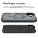 Accezz Rugged Frosted Backcover met MagSafe iPhone 16 Plus - Zwart