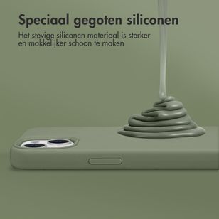 Accezz Liquid Silicone Backcover met MagSafe Samsung Galaxy S26 Ultra - Cooper Green
