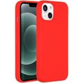 Accezz Liquid Silicone Backcover iPhone 13 Mini - Rood