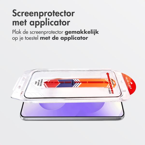 Accezz Gehard Glas Screenprotector + Applicator Samsung Galaxy S26 FE