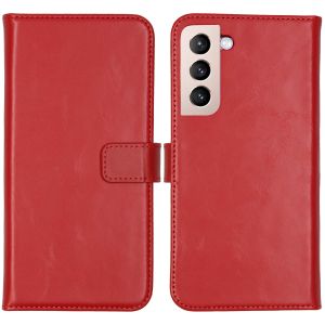 Selencia Echt Lederen Bookcase Samsung Galaxy S22 Plus - Rood