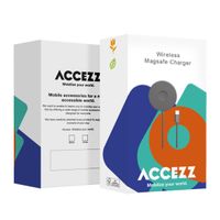 Accezz Wireless Charger USB-C - MagSafe en Qi2 Draadloze Oplader - 1 meter - Wit