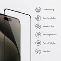 Accezz Gehard Glas Screenprotector + Applicator iPhone 15 Pro