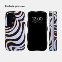Selencia Vivid Wavy Backcover met MagSafe Samsung Galaxy S26 Ultra - Dream Swirl Chocolate