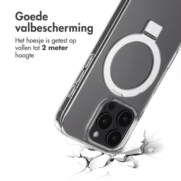 Accezz Ring Stand Backcover met MagSafe Apple iPhone 16 Pro - Transparant