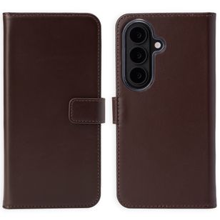 Selencia Echt Leren Bookcase Samsung Galaxy S26 - Bruin
