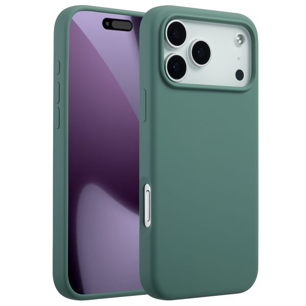 Accezz Liquid Silicone Backcover met MagSafe Apple iPhone 17 Pro Max - Dark Green