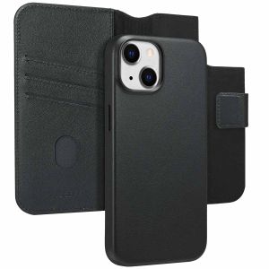 Accezz Leather Bookcase 2-in-1 met MagSafe iPhone 14 - Onyx Black