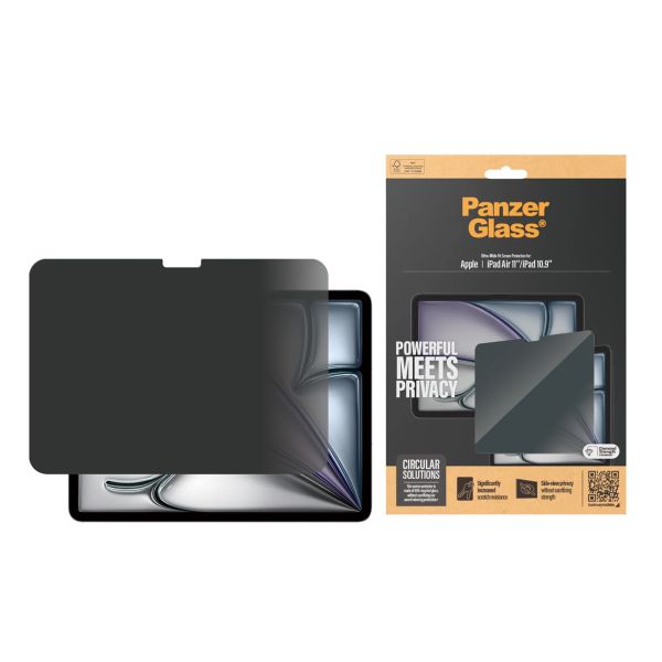 PanzerGlass Privacy Screenprotector Ultra-Wide Fit Apple iPad Air 11 inch (2025) M3 / (2024) M2 / iPad 11 (2025) / iPad 10 (2022)