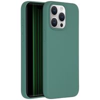 Accezz Liquid Silicone Backcover met MagSafe Apple iPhone 15 Pro Max - Donkergroen