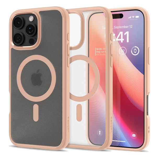 Spigen Ultra Hybrid Backcover MagSafe Apple iPhone 16 Pro - Roze