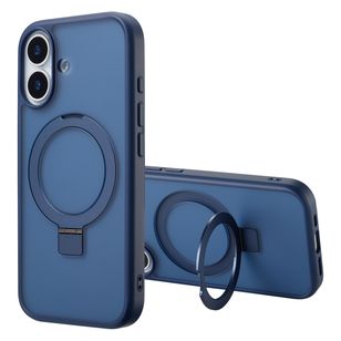 Accezz Ring Stand Backcover met MagSafe Apple iPhone 17 - Blauw