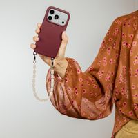 Selencia Rivièra MagSafe Backcover met afneembare haakjes iPhone 12 / 12 Pro - Bold Burgundy