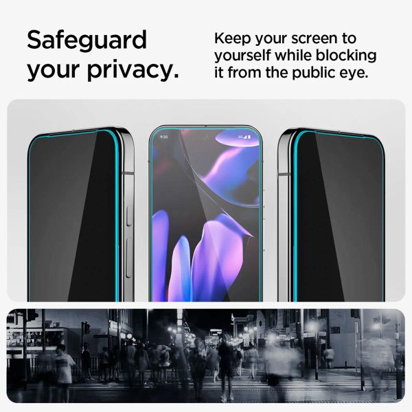 Spigen GLAStR Privacy EZ Fit Screenprotector + Applicator Google Pixel 9 Pro XL