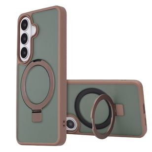 Accezz Ring Stand Backcover met MagSafe Samsung Galaxy S26 - Bruin