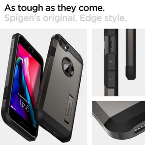 Spigen Tough Armor Backcover iPhone SE (2022 / 2020) - Gunmetal