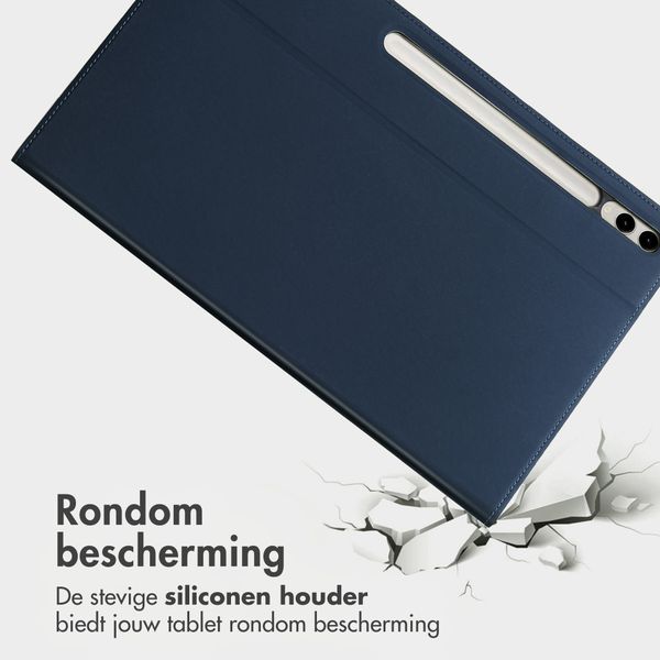 Accezz Classic Tablet Case Samsung Galaxy Tab S10 Plus / Tab S9 FE Plus / Tab S9 Plus - Donkerblauw
